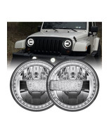 7&quot; Round LED Projector Hi/Lo Beam Headlight for Hummer H1 H2 Jeep Wrangler - $67.90 CAD