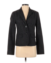 Tommy Hilfiger Wool Chevron Blazer Jacket Women&#39;s Size 4 Two Button Purple Grey - £14.73 GBP