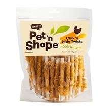 Pet &#39;n Shape 100% Natural Chicken Hide Twists - £62.15 GBP