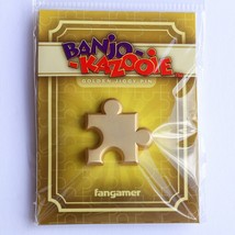 Official Banjo-Kazooie Golden Jiggy Jigsaw Puzzle Enamel Pin 1.1&quot; - £16.47 GBP