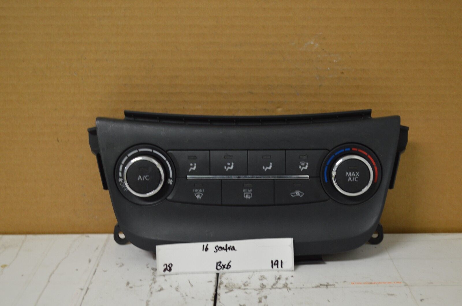 15-16 Nissan Sentra AC Heat Temperature Control 275004AT2A Switch 191-28... - $4.99