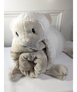 Little Miracles Sheep Blanket set Snuggle Me Sherpa Lamb pillow animal t... - $833.79 MXN