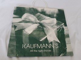 VINTAGE Kaufmann&#39;s Department Store Right Choices Paper Shopping Bag - £15.81 GBP