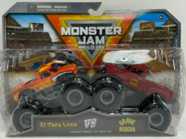Monster Jam - El Toro Loco vs Grave Digger  - Monster Trucks - Scale 1:64 - £19.99 GBP
