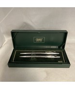 Vintage Cross Chrome Ballpoint Pen &amp; Pencil Set Xerox Logo - $658.76 MXN