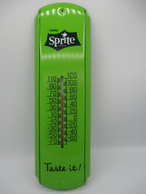 Sprite Metal 17&quot; Thermometer Green Retro Taste It Logo - £17.88 GBP
