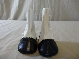 American Girl Doll Samantha MIDDY Boots Only Black and White - £29.99 GBP