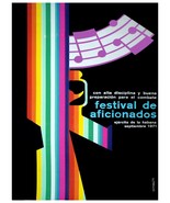 5029 Movie 18x24 Poster.Festival de los aficionas 1971.Interior design.D... - $28.00