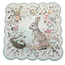 Easter Bunny Eggs Placemats Set of 4 Vinyl Foam Back Wipe Clean 13&quot; Sq S... - £23.05 GBP