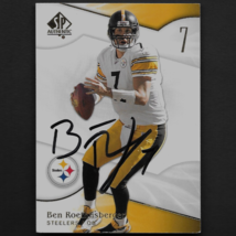 Ben Roethlisberger autograph signed 2009 UD card #74 Steelers - £46.90 GBP