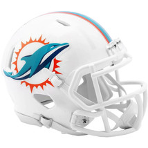 * Sale * Miami Dolphins Speed Mini Nfl Football Helmet Riddell - Ships Fast! - £24.19 GBP
