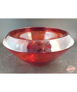 Ruby Red Art Glass Flared Heavy Bowl or Vase, OBO - $38.00