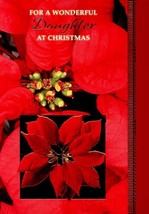 For A Wonderful Daughter At Christmas - CHRISTMAS GREETING CARD - 08458 - $2.79