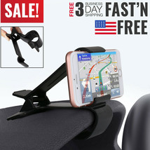 Universal Clip On Car Hud Gps Board Mount Cell Phone Holder Non-Slip Stand - £11.43 GBP