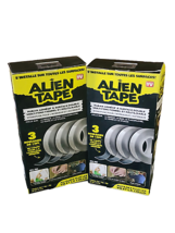 Two Alien Tape Brand 3-Packs 1.18-in x 10-ft Double-Sided Tape. 6 Rolls Total. - £31.20 GBP