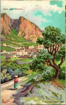 Cartolina D&#39;Epoca - Napoli - Capri Panorama Litografia E.Bergini Pub. Lino Undiv - £5.19 GBP