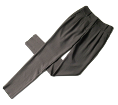 Armani Collezioni Pleated Trouser in Heather Brown Slim Tapered Pants 2 x 36 - £26.59 GBP