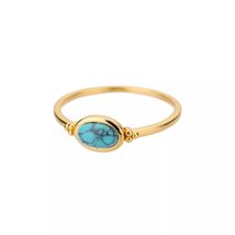 Classic Noble Oval Artificial Opal Ring For Women Elegant Engagement Rin... - £20.37 GBP