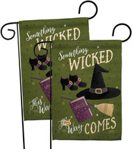 Something Wicked Garden Flags Pack Halloween 13 X18.5 Double-Sided House Banner - £23.35 GBP