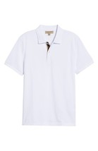 Burberry Brit Short-Sleeve Oxford Polo Shirt, White - £137.71 GBP