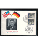 GERMANY 1963 Very Fine Card &quot; Kennedy &quot; - $32.88 MXN