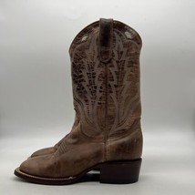 IDYLLWIND Womens Brown Leather Square Toe Pull On Western Boots Size 6 B - $39.59