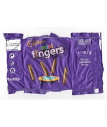 Cadbury fingers mini 19.3gr set of two chocolate wrappers for collectors - $3.90