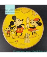 Extremely rare! Antique Mickey and Minnie Mouse canister. Walt Disney co... - $335.08 CAD