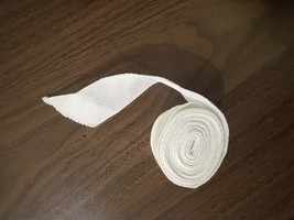 Unbranded White Fabric Ribbon Strip - e422 - $4.95