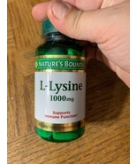 Natures Bounty L-Lysine 1000 MG 60 Tablets - $19.68