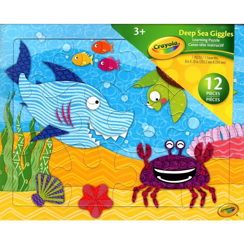 Primary image for Crayola Deep Sea Giggles Learning Puzzle - 12 Pieces Jigsaw Puzzle