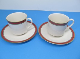 Royal Doulton Tartan Fine Porcelain Vintage Set Of 2 Cups And 2 Saucers ... - $19.00