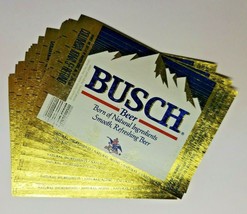 Lot (25) Vintage Busch Beer Labels St. Louis 12oz Bottle Labels PB57 - £7.07 GBP