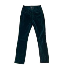 3x1 W3 Higher Ground Mini Split Cropped Green Velvet Jeans Women&#39;s Size 24 - £21.21 GBP