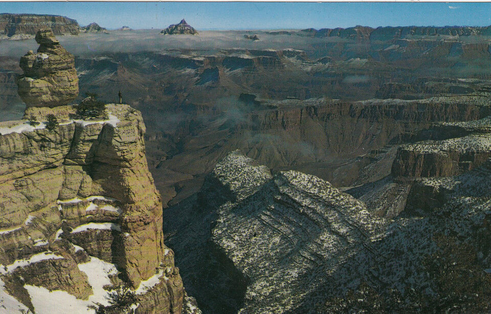 Chrome Postcard A781 Snow Decorates the Grand Canyon Winter Arizona AZ Ariz - $3.47