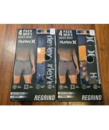 8-Pack Hurley Regrind Mens Boxer Briefs 6&quot; Inseam No-Fly Pouch M L XL - $52.54 CAD