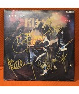 Ace Frehley Kiss signed lp Alive blue label, 4 members, Original, Vintag... - $350.00