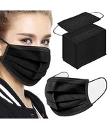 Black -Disposable Face Mask Covering, High Breathablity Protective 100 m... - €15,15 EUR