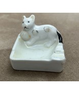 Vintage Personal Porcelain Ashtray With White &amp; Black Cat *Kitten* | RAR... - £19.42 GBP