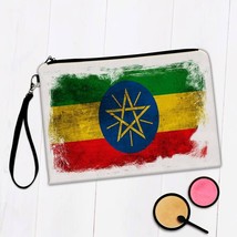 Ethiopia : Gift Makeup Bag Distressed Flag Vintage Ethiopian Expat Country - £9.36 GBP