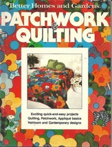 Better Homes and Gardens Patchwork and Quilting Hardcover 1977 Vintage - £4.21 GBP