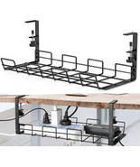 No Drill under Desk Cable Management Tray, Sturdy Metal Wire Organizer u... - £19.39 GBP