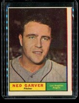 Vintage 1961 TOPPS Baseball Trading Card #331 NED GARVER Los Angeles Angels - £6.31 GBP