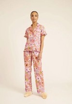 Rachel Parcell Anthropologie Floral Botanical PJ Pajama Set Pants Cotton NWT XXS - £74.03 GBP