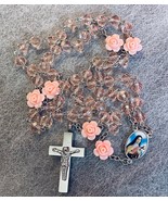 Pink Rose Rosary Necklace Urn - $54.63 CAD