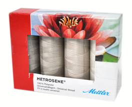Mettler Metrosene 4 Spool Thread Set Beige - £10.12 GBP