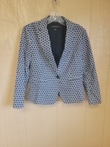 Ann Taylor Blazer Jacket Single Button Denim sz 4 - £22.70 GBP