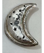 Taxco TC-205 925 Sterling Silver Large Half Celestial Moon Brooch 2.5” &amp;... - $888.71 MXN
