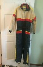 Vintage UPC Hooded Snowmobile Snow Ski Winter Suit Men&#39;s Size Small colo... - $58.41