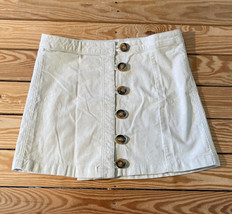 by together NWT $48.99 Women’s carli corduroy skirt size L ivory i2 - £11.79 GBP
